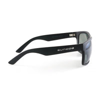 Sundog Magnum Matte Black/Grey Flash Mirror Polarized Lens Sunglasses