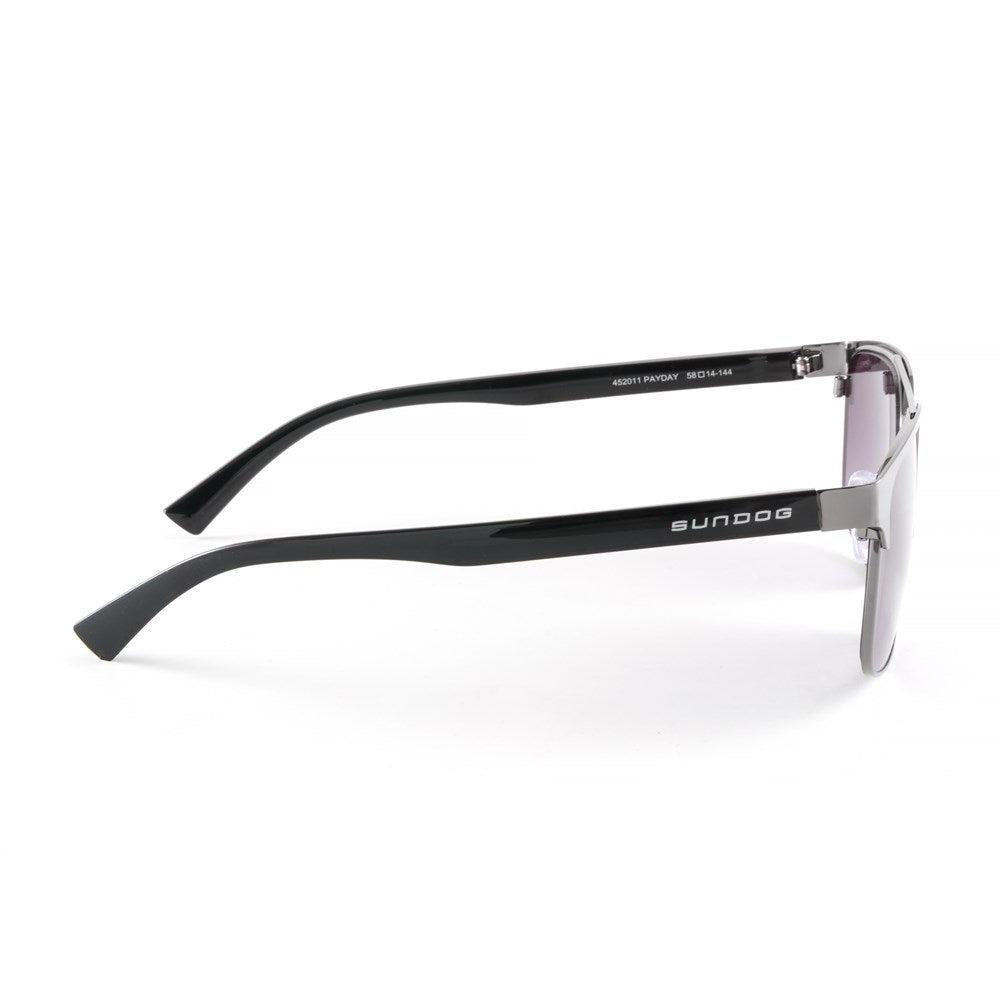 Sundog Money Gunmetal and Black/Gradient Grey Flash Mirror Lens Sunglasses