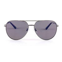 Sundog Money Polarized Dark Shiny Gunmetal/Grey Blue Mirror Polarized Lens Sunglasses