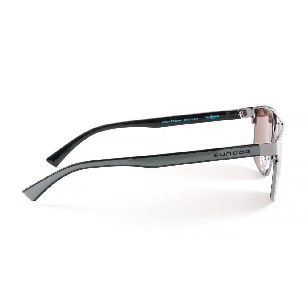 Sundog Payday Gunmetal and Black/Gradient Grey Flash Mirror True Blue Sunglasses