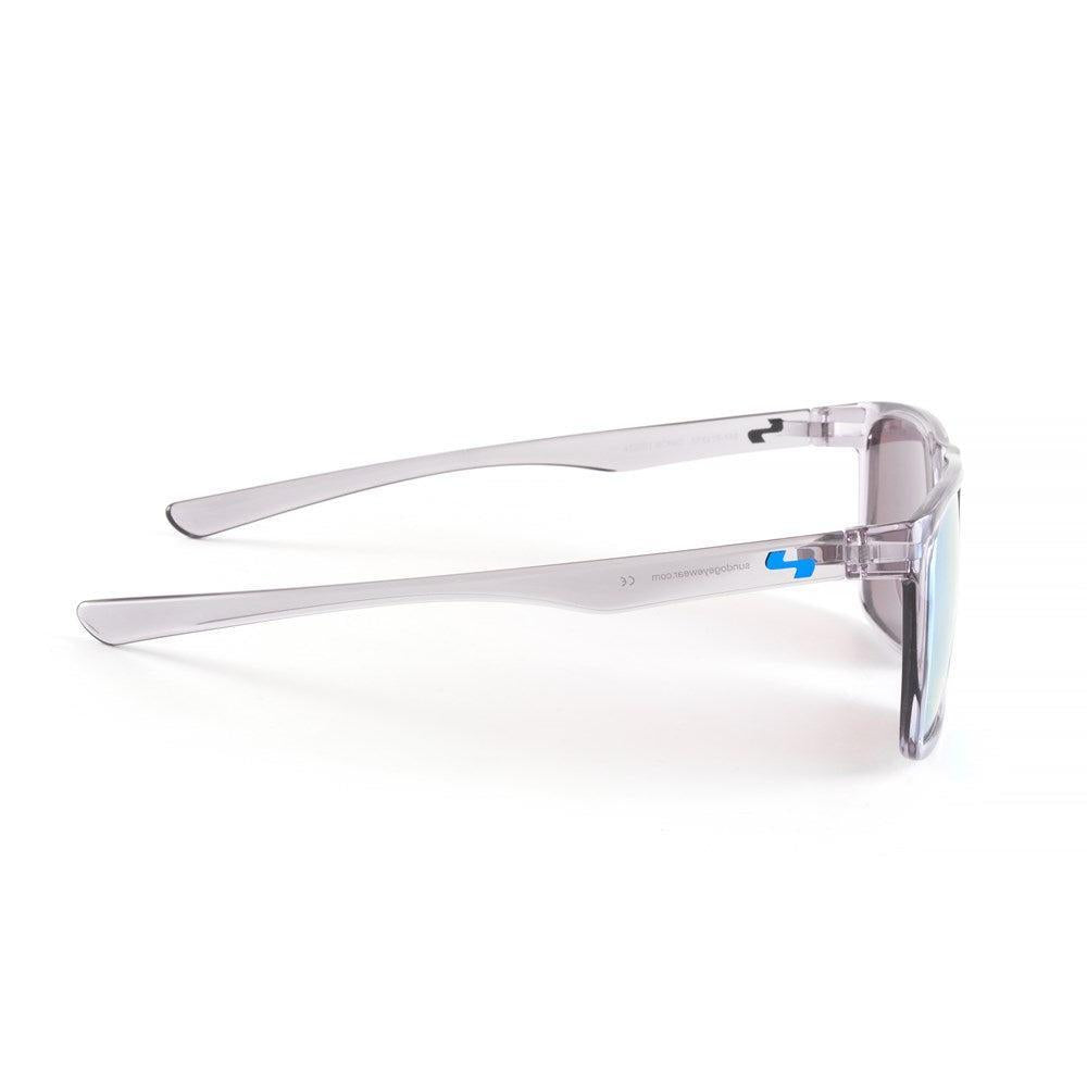 Sundog Sonic Shiny Crystal Grey/Grey Icy Blue Revo Lens Sunglasses