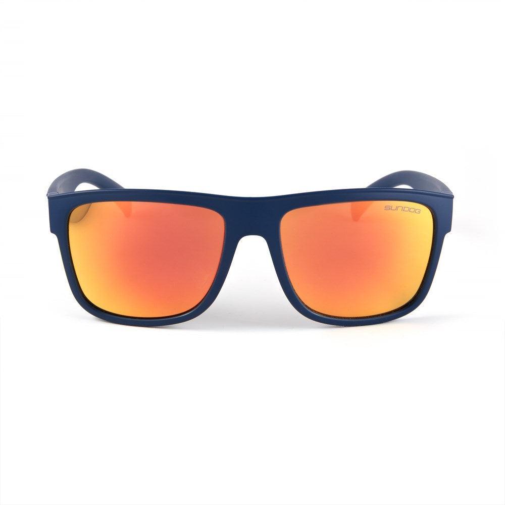 Sundog Swell Matte Dark Navy/Grey Light Orange Mirror Polarized Lens Sunglasses