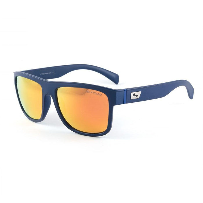 Sundog Swell Matte Dark Navy/Grey Light Orange Mirror Polarized Lens Sunglasses