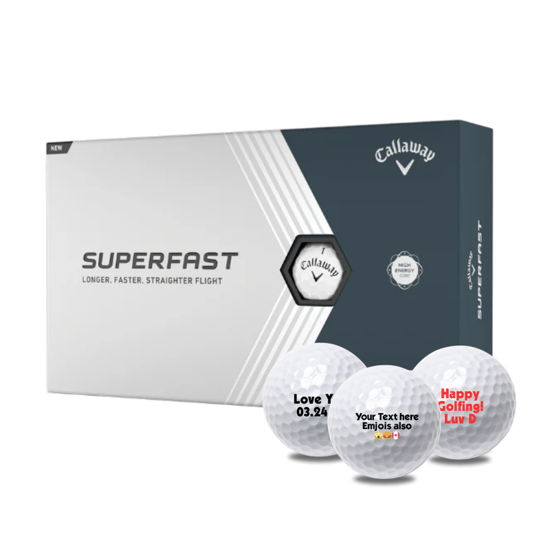 Callaway Superfast Personalized Golf Balls