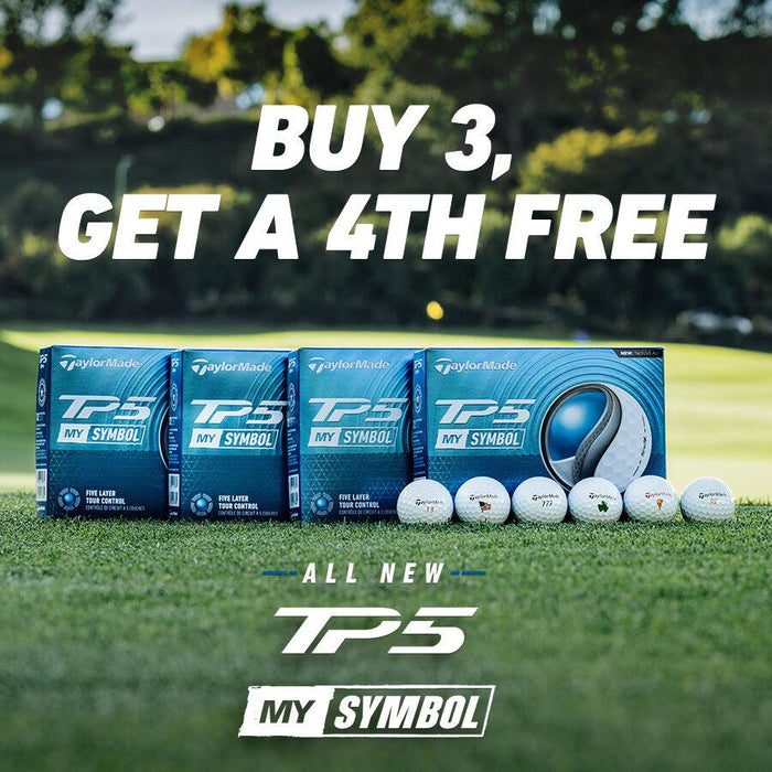 TaylorMade TP5 Golf Balls - Buy 3 Get 1 Dozen Free - Free Personalization