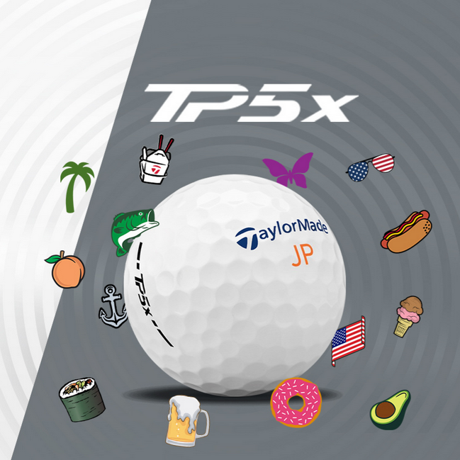 TaylorMade TP5x Golf Balls - Buy 3 Get 1 Dozen Free - Free Personalization