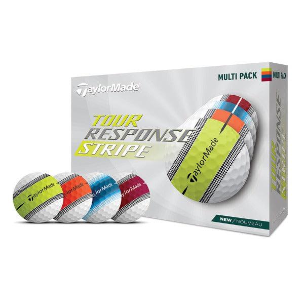 TaylorMade Tour Response Stripe Golf Balls - 6 Dozen Pack