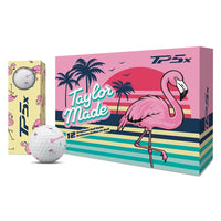Taylormade TP5/TP5x Flamingo Golf Balls - One Dozen