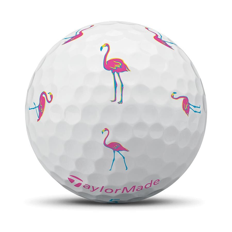 Taylormade TP5/TP5x Flamingo Golf Balls - One Dozen