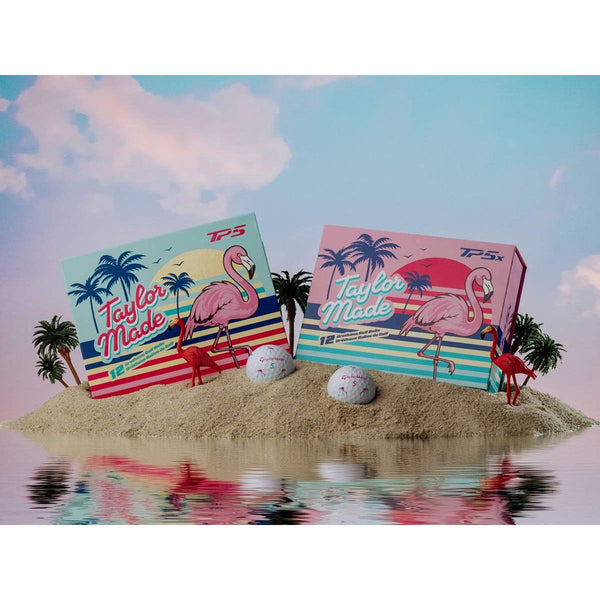 Taylormade TP5/TP5x Flamingo Golf Balls - One Dozen