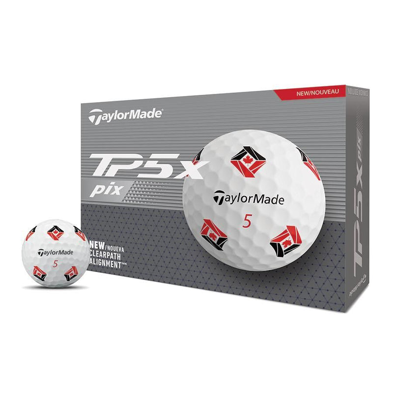 Taylormade TP5x Pix Canada Golf Balls - One Dozen