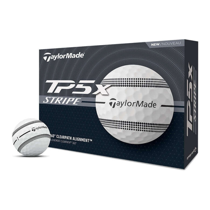 Taylormade TP5x Stripe Golf Balls - One Dozen