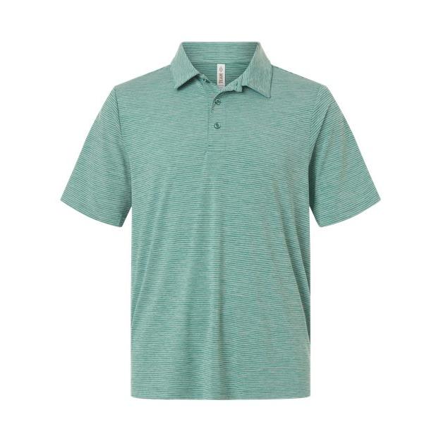 Team 365 Men's Relay Heathered Stripe Polo