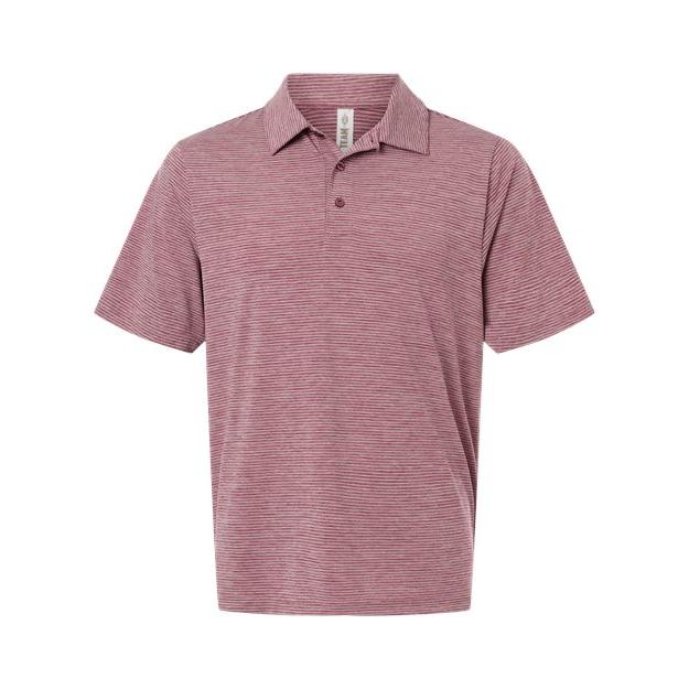 Team 365 Men's Relay Heathered Stripe Polo