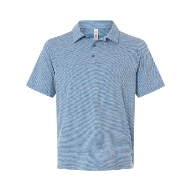 Team 365 Men's Relay Heathered Stripe Polo
