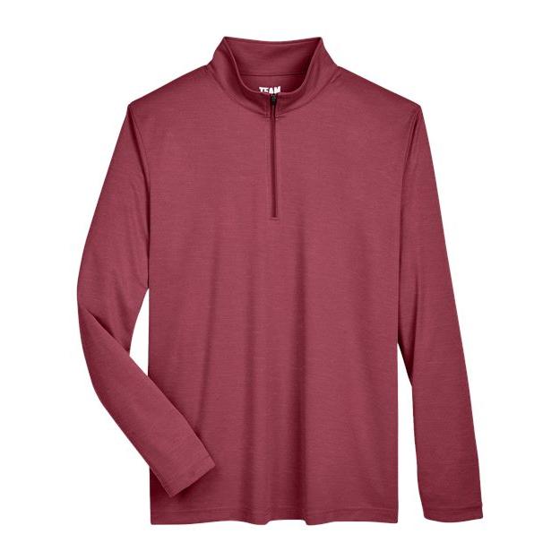 Team 365 Men's Zone Sonic Heather Performance Quarter-Zip Pullover