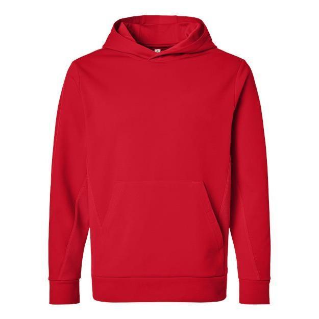 Team 365 Unisex Squad Hooded Tech Fleece Pullover