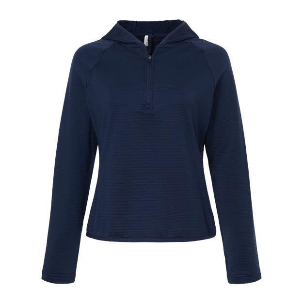 Team 365 Women's Qualify Quarter-Zip Hooded Pullover