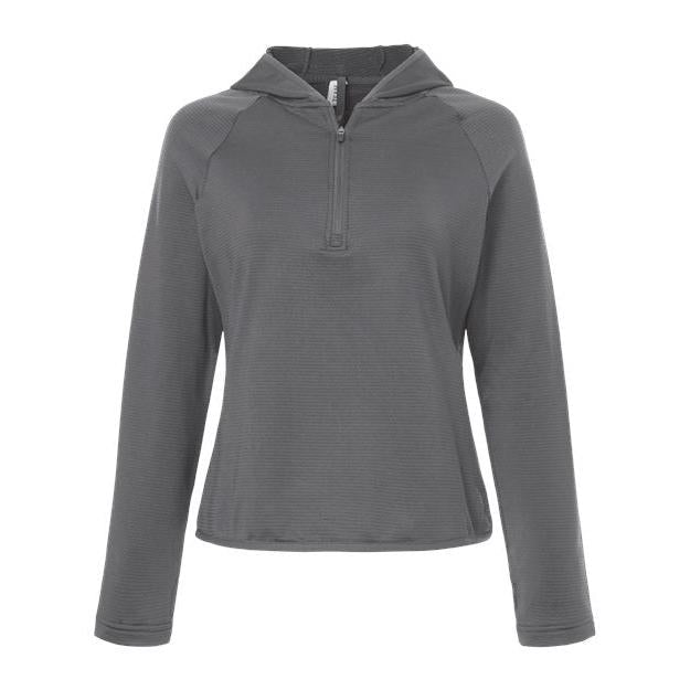 Team 365 Women's Qualify Quarter-Zip Hooded Pullover