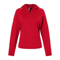 Team 365 Women's Qualify Quarter-Zip Hooded Pullover