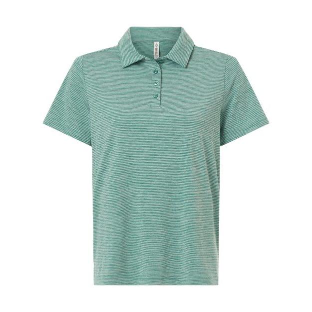 Team 365 Women's Relay Heathered Stripe Polo