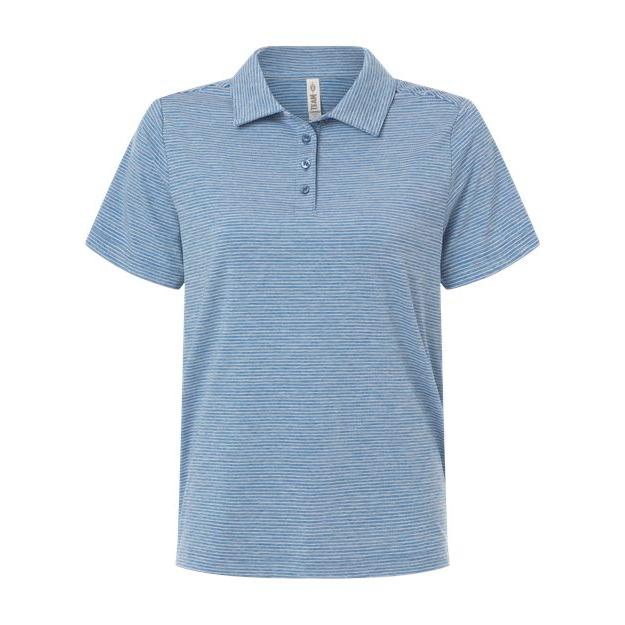 Team 365 Women's Relay Heathered Stripe Polo