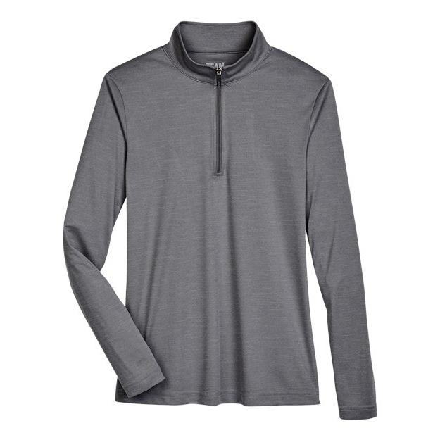 Team 365 Women's Zone Sonic Heather Performance Quarter-Zip Pullover