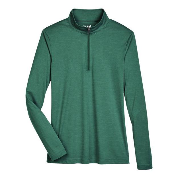 Team 365 Women's Zone Sonic Heather Performance Quarter-Zip Pullover