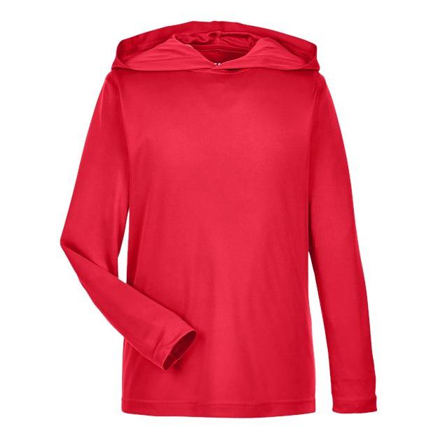 Team 365 Youth Zone Performance Hooded Long Sleeve T-Shirt