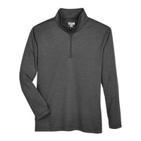 Team 365 Youth Zone Sonic Heather Performance Quarter-Zip Pullover