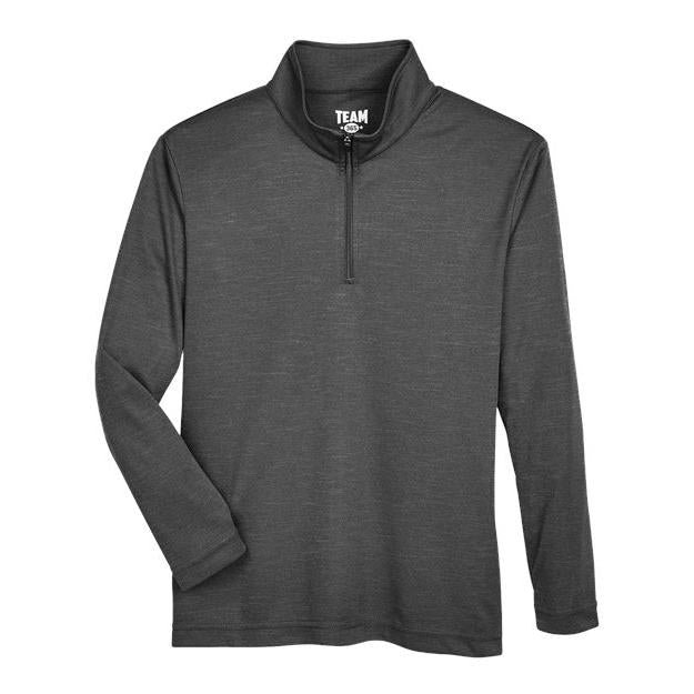 Team 365 Youth Zone Sonic Heather Performance Quarter-Zip Pullover