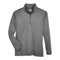 Team 365 Youth Zone Sonic Heather Performance Quarter-Zip Pullover