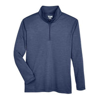 Team 365 Youth Zone Sonic Heather Performance Quarter-Zip Pullover