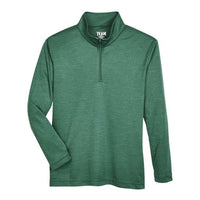 Team 365 Youth Zone Sonic Heather Performance Quarter-Zip Pullover