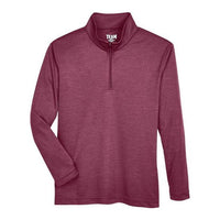 Team 365 Youth Zone Sonic Heather Performance Quarter-Zip Pullover
