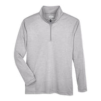 Team 365 Youth Zone Sonic Heather Performance Quarter-Zip Pullover