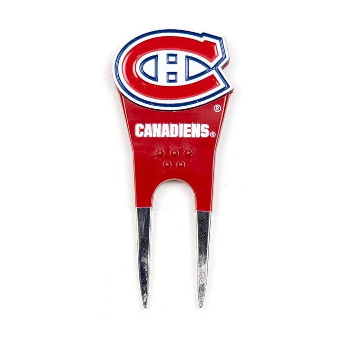 Team Golf NHL Custom Shaped Divot Tool with Ball Marker - Montreal Canadiens