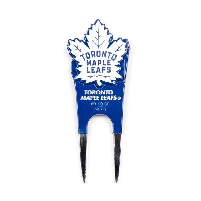 Team Golf NHL Custom Shaped Divot Tool with Ball Marker - Toronto Maple Leafs
