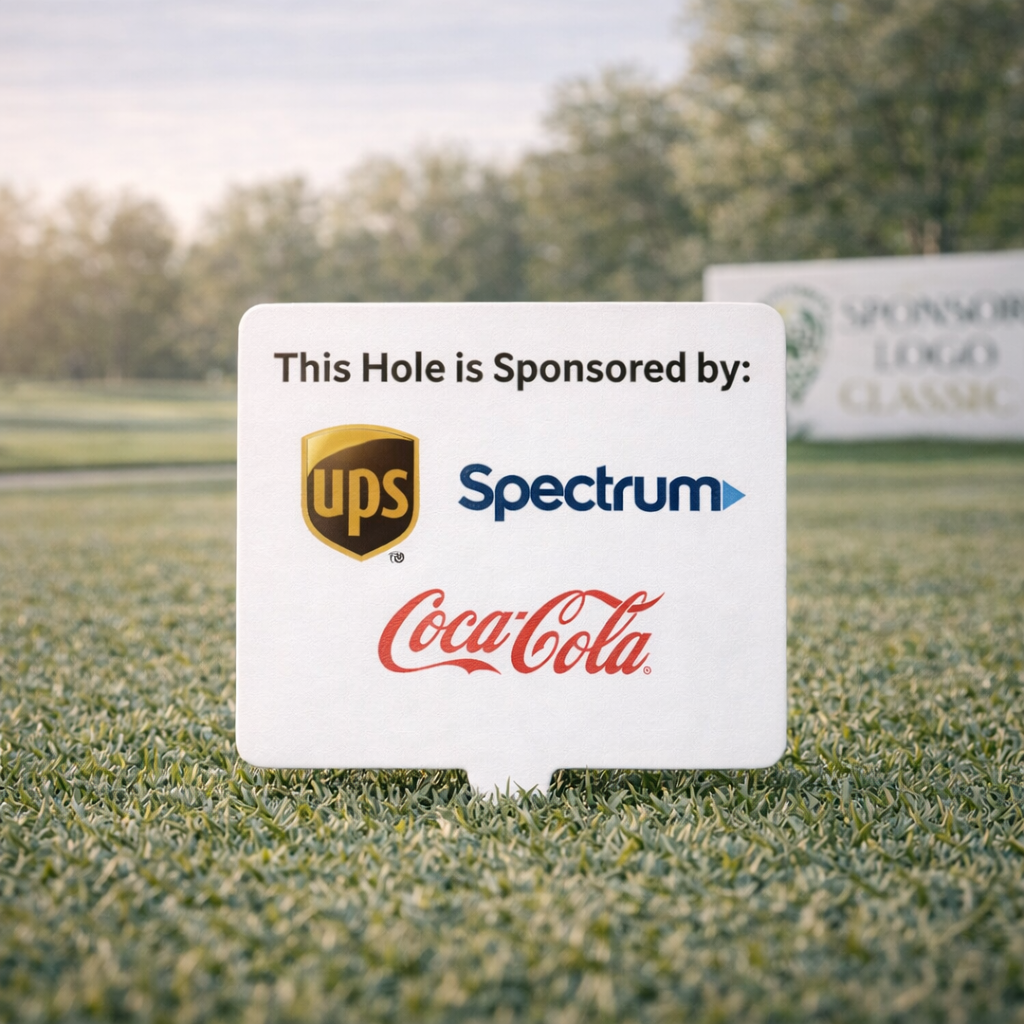 Custom Logo Tournament Tee Box Markers