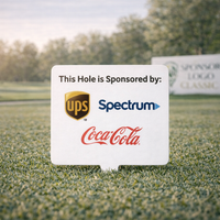 Custom Logo Tournament Tee Box Markers