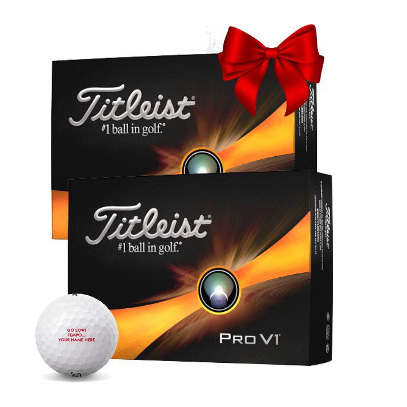 Titleist #1 Gift in Golf Holiday - 2 Dozen - Personalization