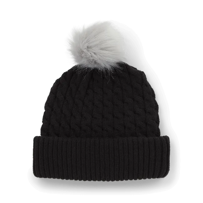 Titleist Cable Knit Pom Pom Beanie - Womens