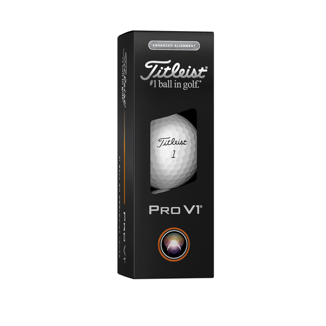 Titleist Pro V1 Enhanced Alignment Golf Balls 2025 - One Dozen