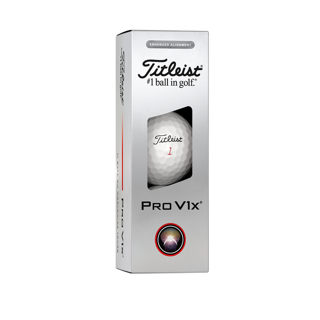Titleist Pro V1x Enhanced Alignment Golf Balls 2025 - One Dozen