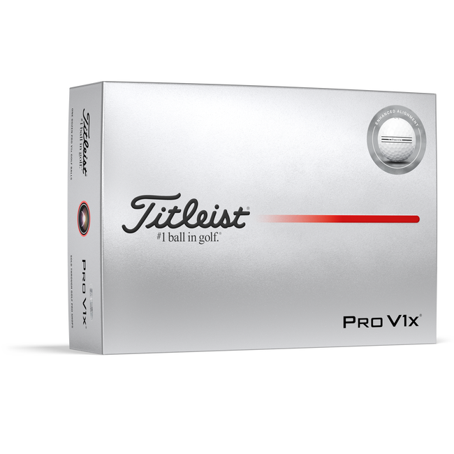 Titleist Pro V1x Enhanced Alignment Golf Balls 2025 - One Dozen