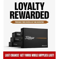 Titleist Pro V1x Loyalty Pack 2025 - Buy 3 Get 1 Free