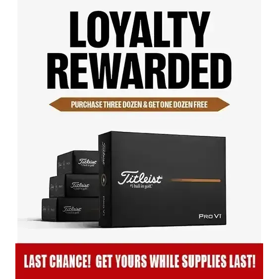 Titleist Pro V1x Loyalty Pack 2025 - Buy 3 Get 1 Free
