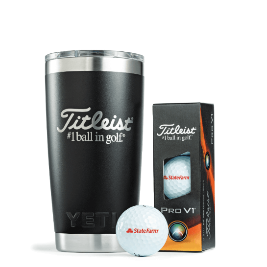 Titleist YETI Tumber with Custom Logo Golf Balls, Titleist, Canada