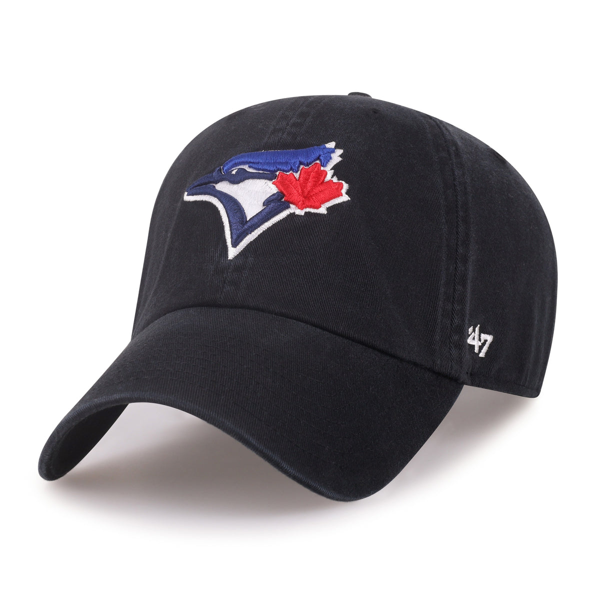 Toronto Blue Jays '47 Clean Up Cap - Black with Team Colour Logo