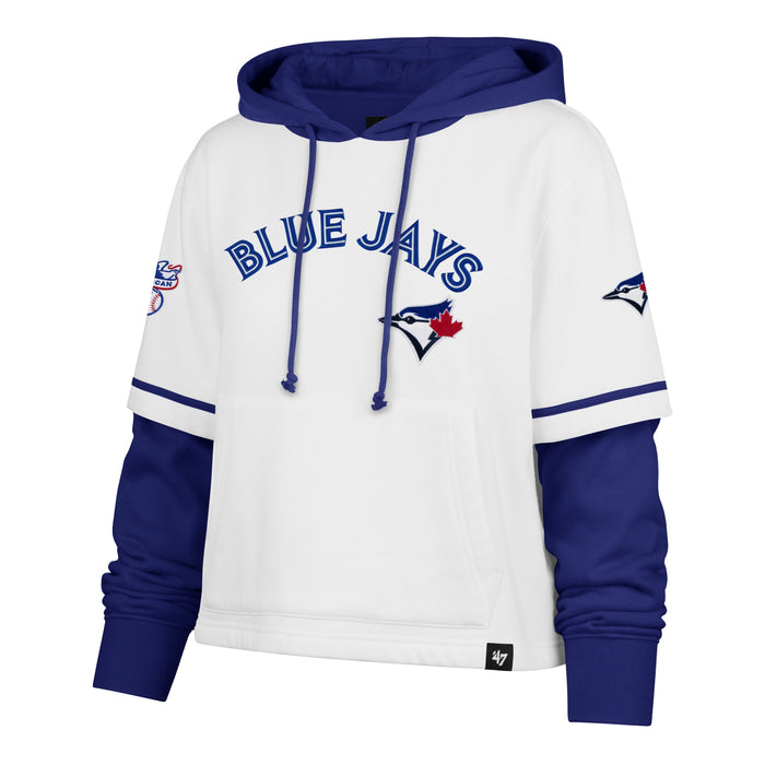 Toronto Blue Jays '47 Trifecta Women's Cropped Shortstop Pullover